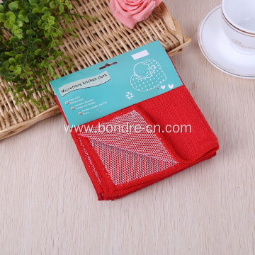 Microfiber Clean Towel With Nylon Mesh